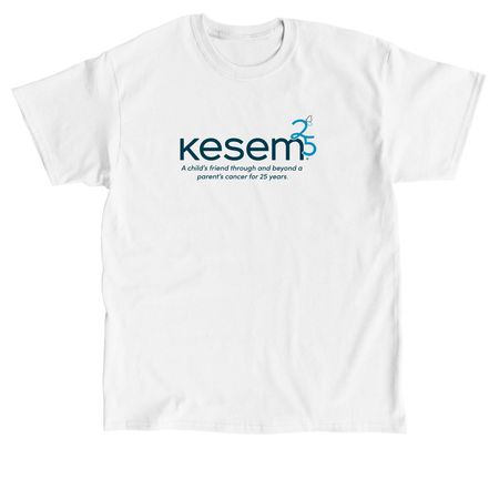 Kesem Magic Pennant T-Shirt, a White Classic Unisex Tee (back-view)