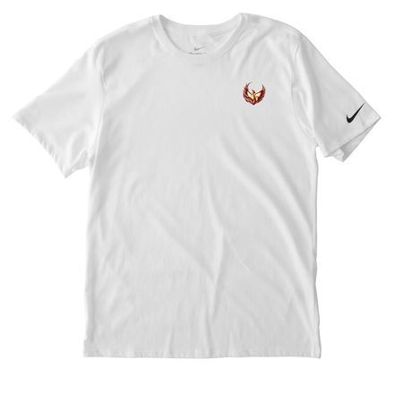 Nike Dri-FIT, a White Nike Dri-FIT Jersey Blend Performance Tee