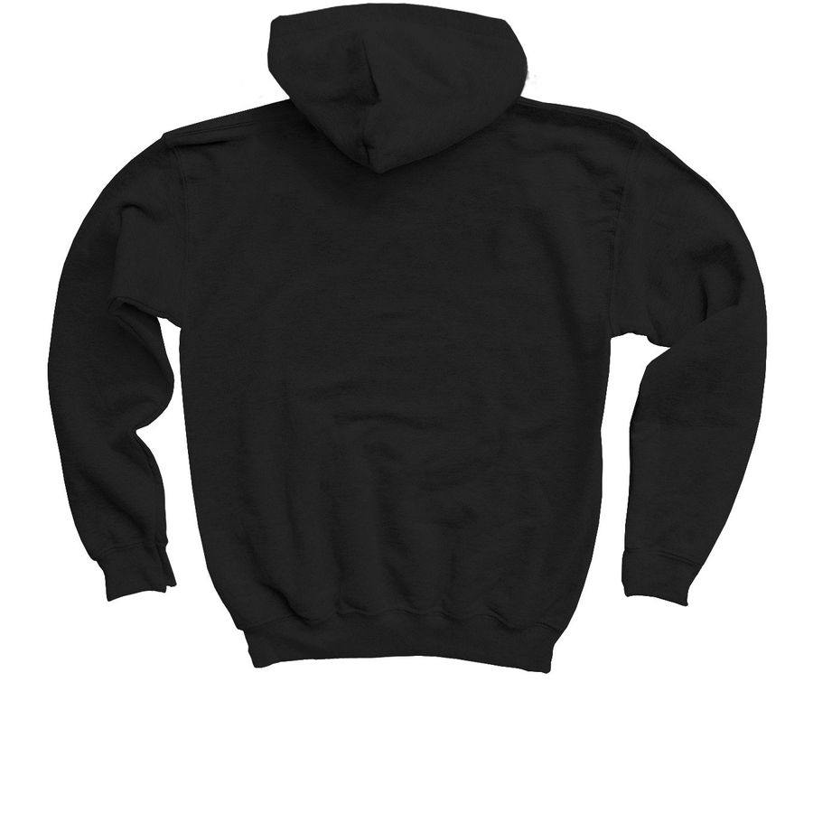 Youth Pullover Hoodie, a Black Youth Pullover Hoodie (back-view)