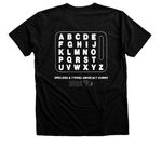 SEEN HEARD BELIEVED, a Black Heather Premium Unisex Tee (back-view)