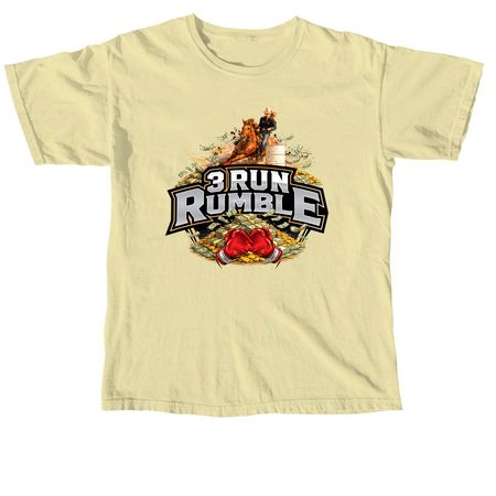 3 Run Rumble, a Butter Comfort Colors Unisex Tee