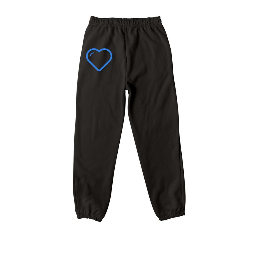 AWolf 2026, a Black Premium Heavyweight Jogger (back-view)