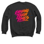 Kassies Kause- Endure, a Black Crewneck Sweatshirt (back-view)
