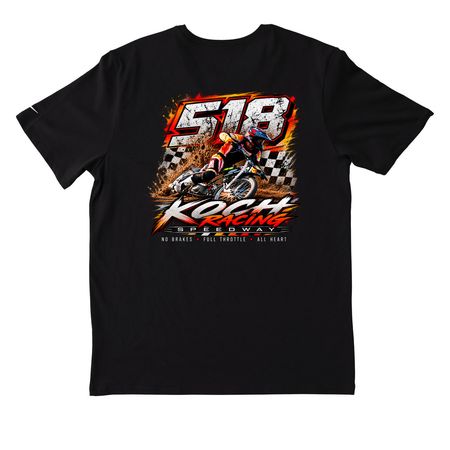 Full Throttle Sport, a Black Nike Dri-FIT Jersey Blend Performance Tee (back-view)