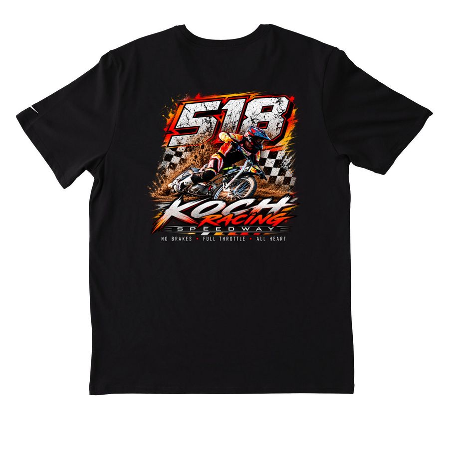 Full Throttle Sport, a Black Nike Dri-FIT Jersey Blend Performance Tee (back-view)