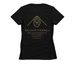 Kubwa & Trio, a Black Women's Slim Fit Tee (back-view)