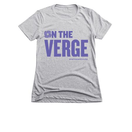 On the Verge T-Shirts & Sweatshirts, a Dark Heather Grey Women's Slim Fit Tee