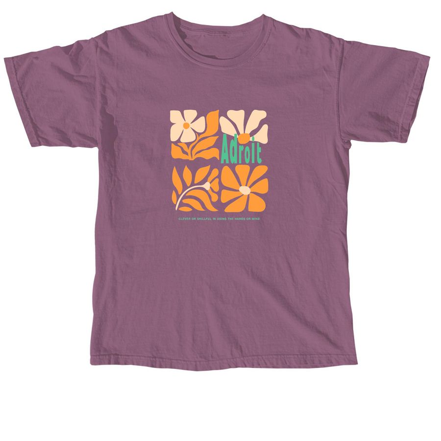 Adroit in Bloom, a Berry Comfort Colors Unisex Tee