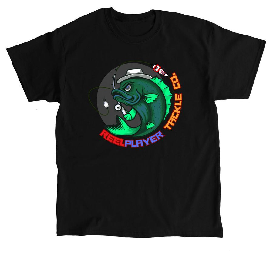 Reel Player Tackle Original Tee, a Black Classic Unisex Tee