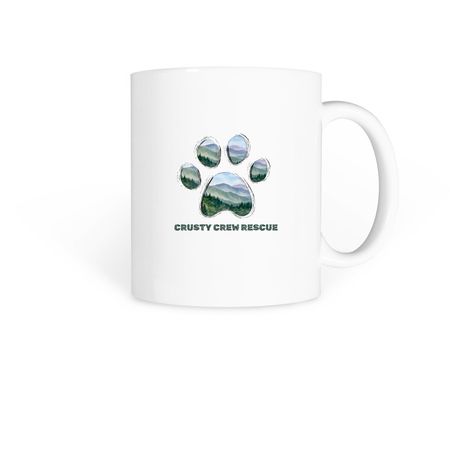 Mountain Paw Mug, a White Coffee Mug