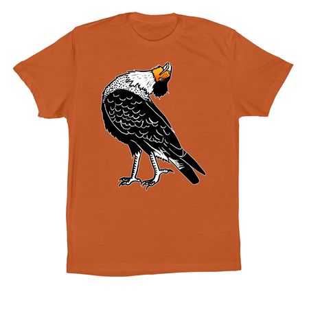 Crested Caracara, a Autumn Premium Cotton Tee