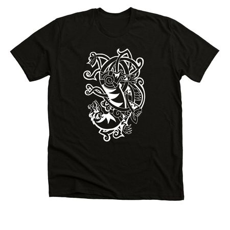 Celtic Tyger, a Solid Black Blend Premium Unisex Tee