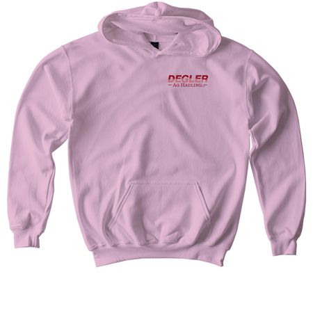 Degler Ag Hauling Merch, a Light Pink Softstyle Youth Pullover Hoodie