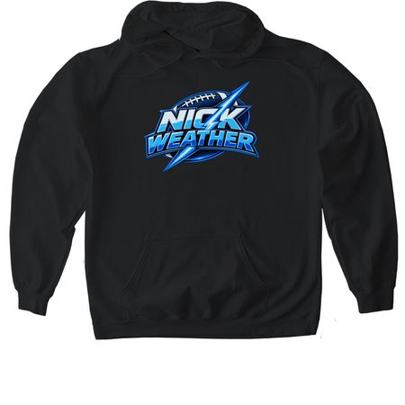 nick weather football&nbsp;, a Black Gildan Softstyle Pullover Hoodie