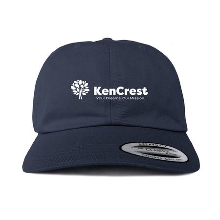 KenCrest Hats, a Navy Printed Classic Baseball Cap