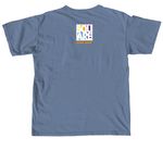 Just Keep Swimming, a Blue Jean Comfort Colors Unisex Tee (back-view)
