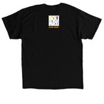 Just Keep Swimming, a Black Classic Unisex Tee (back-view)