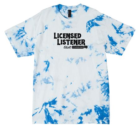 Licensed Listener -Black 2, a True Royal Crystal Tie Dye Tee
