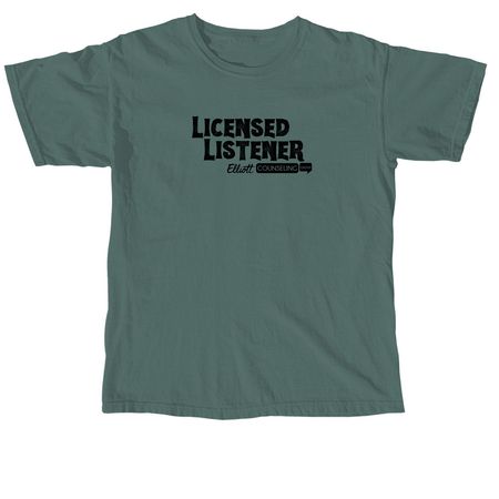 Licensed Listener -Black 2, a Blue Spruce Comfort Colors Unisex Tee