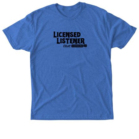 Licensed Listener -Black 2, a Vintage Royal Triblend Unisex Tee