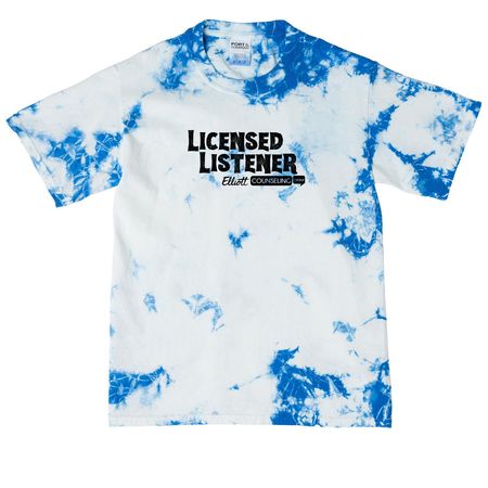 Licensed Listener -Black 2, a True Royal Youth Crystal Tie Dye Tee