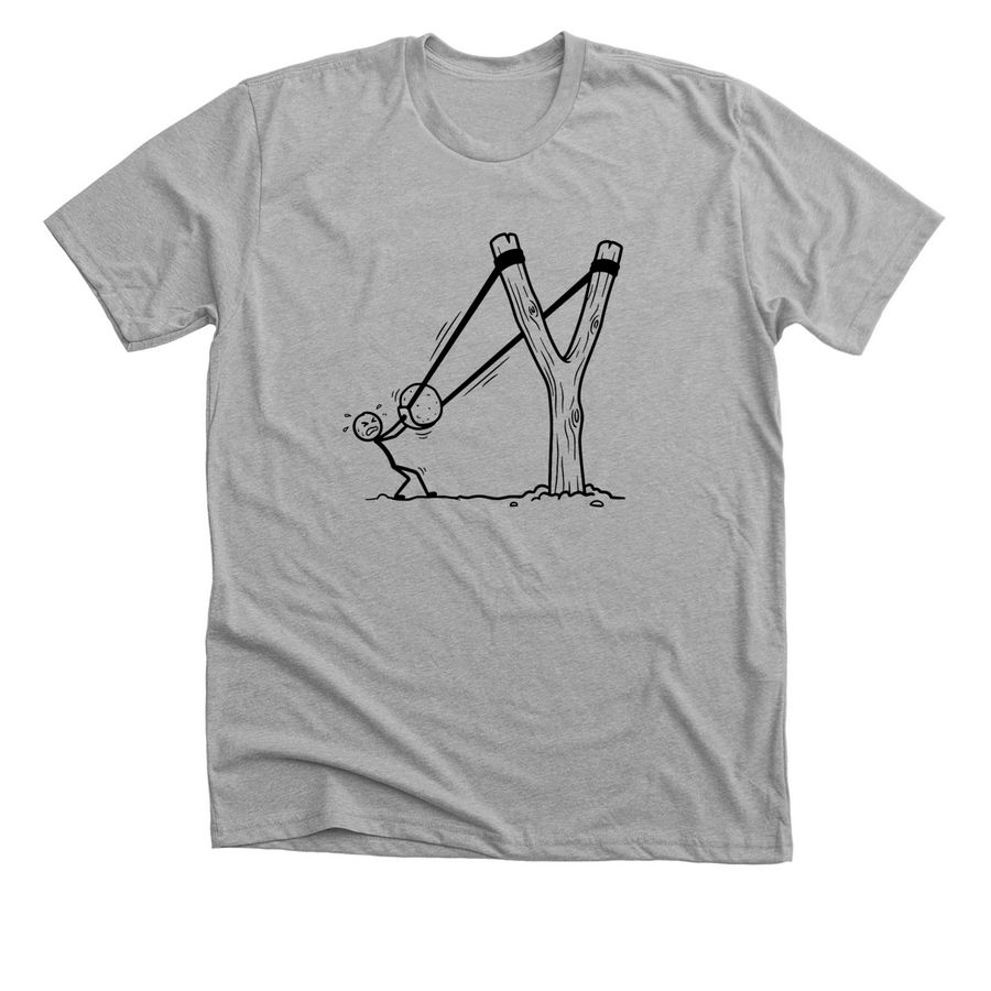 Slingshot Tee, a Athletic Heather Premium Unisex Tee