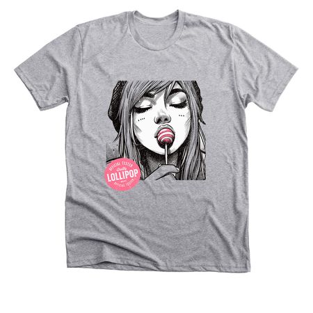 LOLLIPOP, a Athletic Heather Premium Unisex Tee