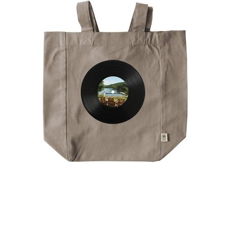 Vinyl Tote Bag, a Pumice Recycled Cotton Tote Bag