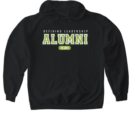 Defining Leadership Alumni Network&nbsp;, a Black Gildan Softstyle Pullover Hoodie