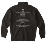 ARG-11i Shirt, a Black Midweight Quarter Zip Pullover (back-view)