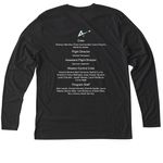 ARG-11i Shirt, a Vintage Black Triblend Long Sleeve Tee (back-view)