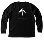 Monolith Official Player Shirts, a Black Heather Premium Long Sleeve Tee (back-view)