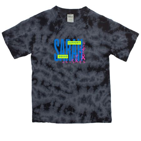 Sarah Squad, a Black Youth Crystal Tie Dye Tee