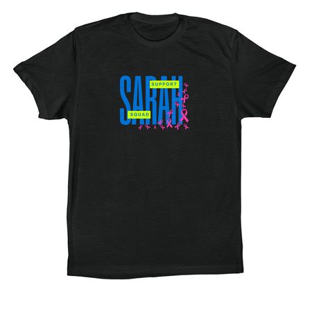 Sarah Squad, a Vintage Black Premium Cotton Tee