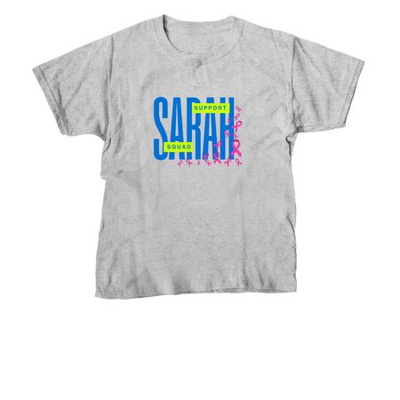 Sarah Squad, a Sport Grey Youth Unisex Tee