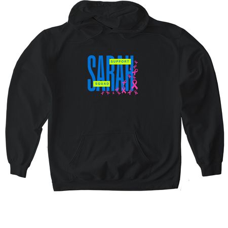 Sarah Squad, a Black Gildan Softstyle Pullover Hoodie