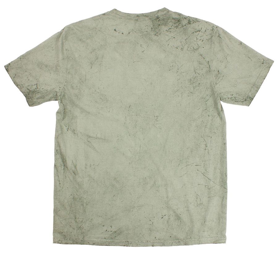 DOUBLE D. REX, a Fern Comfort Colors Colorblast Tee (back-view)