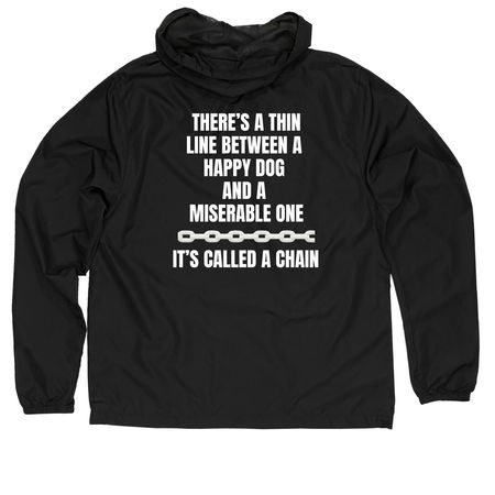 TRP Windbreaker, a Black Quarter-Zip Windbreaker (back-view)
