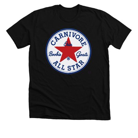Carnivore All Star, a Solid Black Blend Premium Unisex Tee
