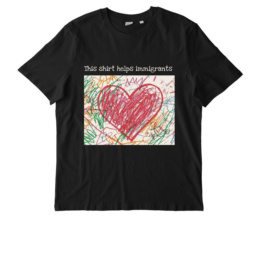 Hearts for kids by kids, a Black Stanley/Stella Unisex Creator 2.0 Tee