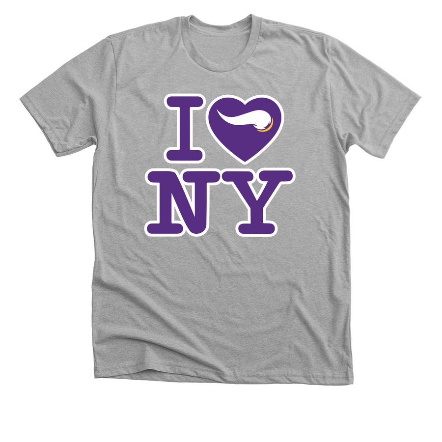 I Heart NY SKOL, a Athletic Heather Premium Unisex Tee