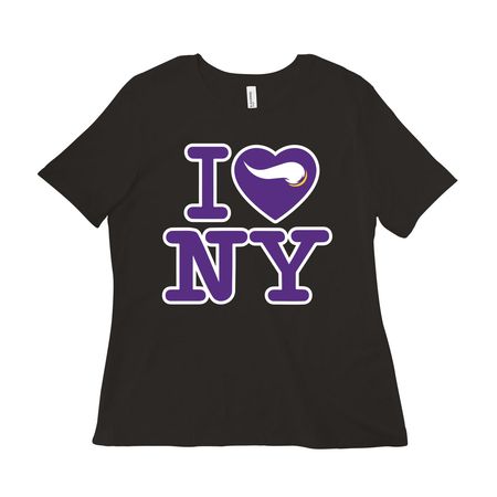 I Heart NY SKOL, a Black Women?s Relaxed Cotton Tee