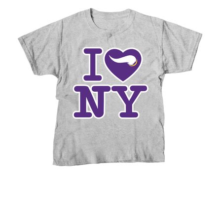 I Heart NY SKOL, a Sport Grey Youth Unisex Tee