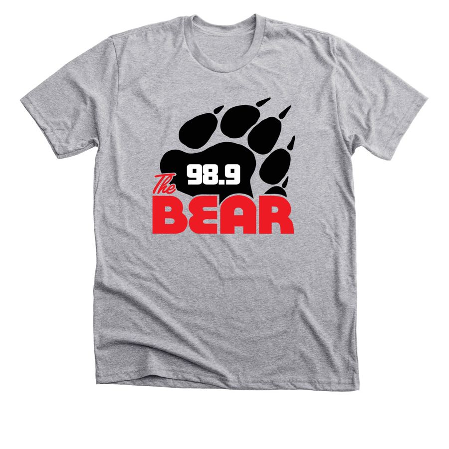 98.9 The Bear & JLNK Apparel, a Athletic Heather Premium Unisex Tee