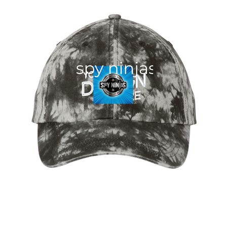 spy ninjas tiediy hat&nbsp;, a Black Printed Tie Dye Baseball Hat