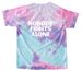 Youth I Wear Pink for Makenzee, a Cotton Candy Youth Tie Dye Tee (back-view)