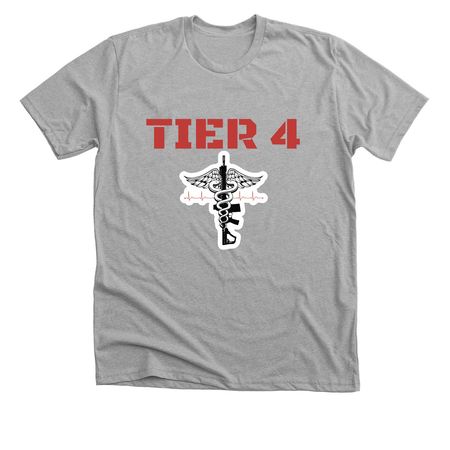 Tier 4, a Athletic Heather Premium Unisex Tee