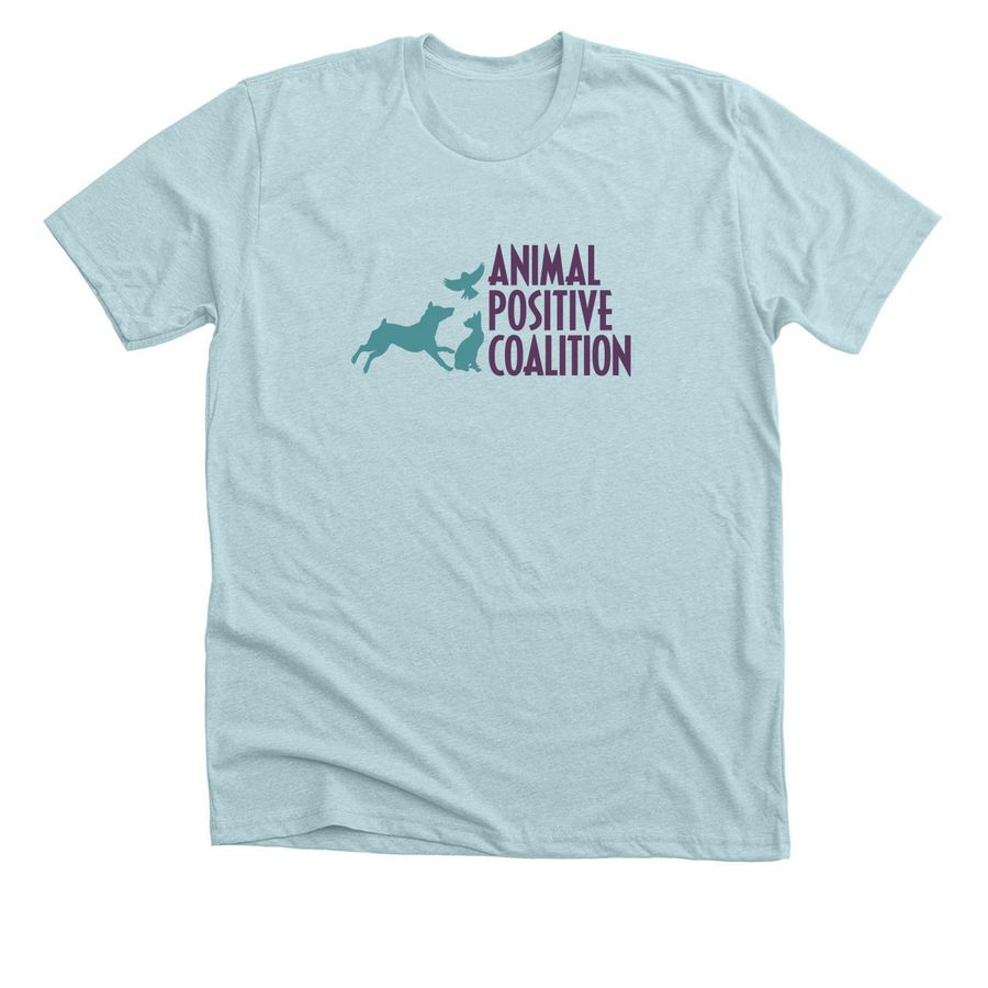 2-Color (APC) Logo - light, a Heather Ice Blue Premium Unisex Tee