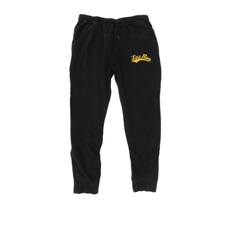 Lez Run Joggers, a Black Midweight Fleece Joggers