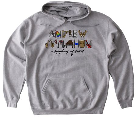 AM Symphony of Sound, a Sport Grey Gildan Softstyle Pullover Hoodie
